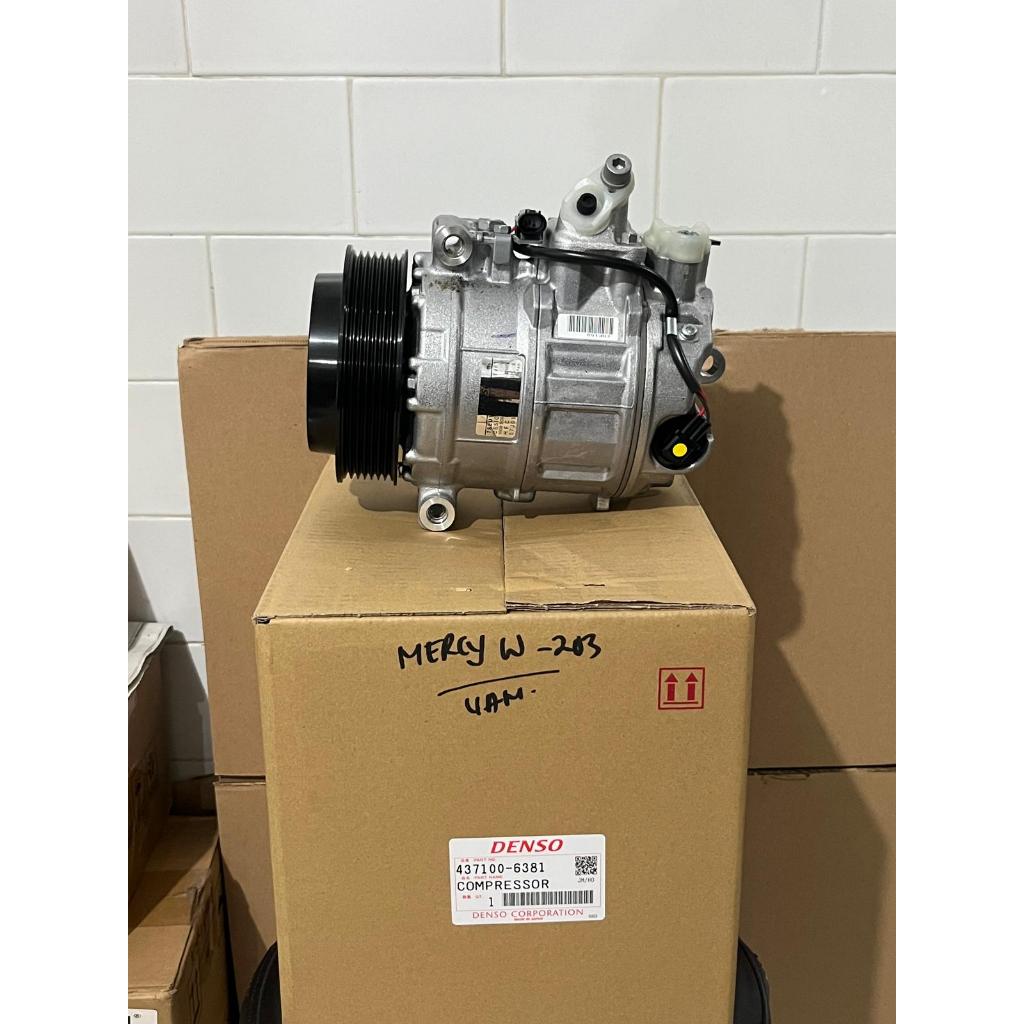 Kompresor Compresor AC Mobil Mercy C240 W203 W211 7PK Pully Besar Denso ASLI