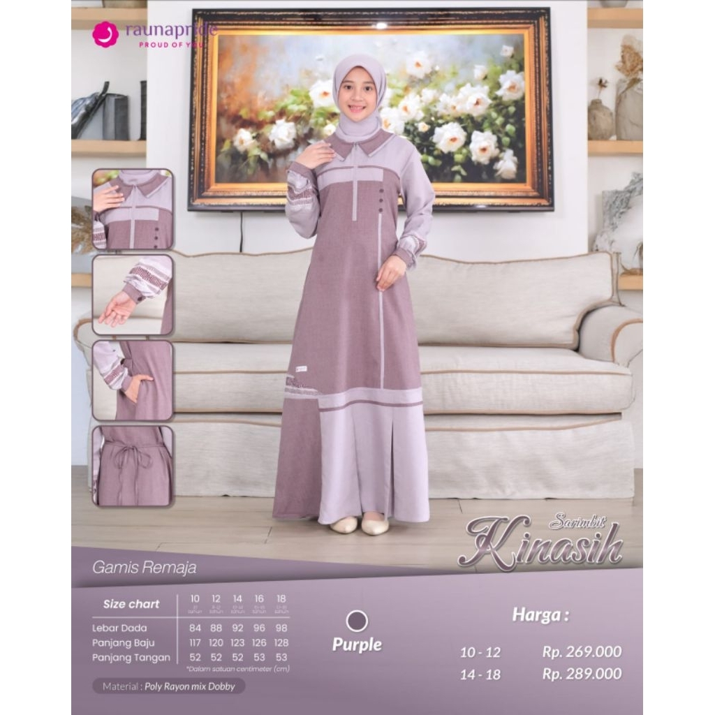 GAMIS REMAJA SARIMBIT KINASIH/DENIM/PURPLE/OLIVE BY:RAUNA