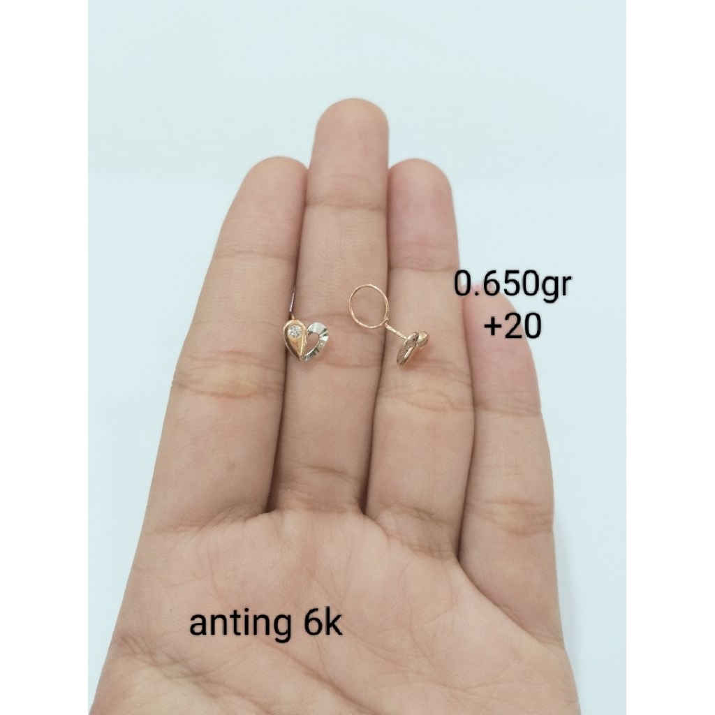 anting emas 6 karat