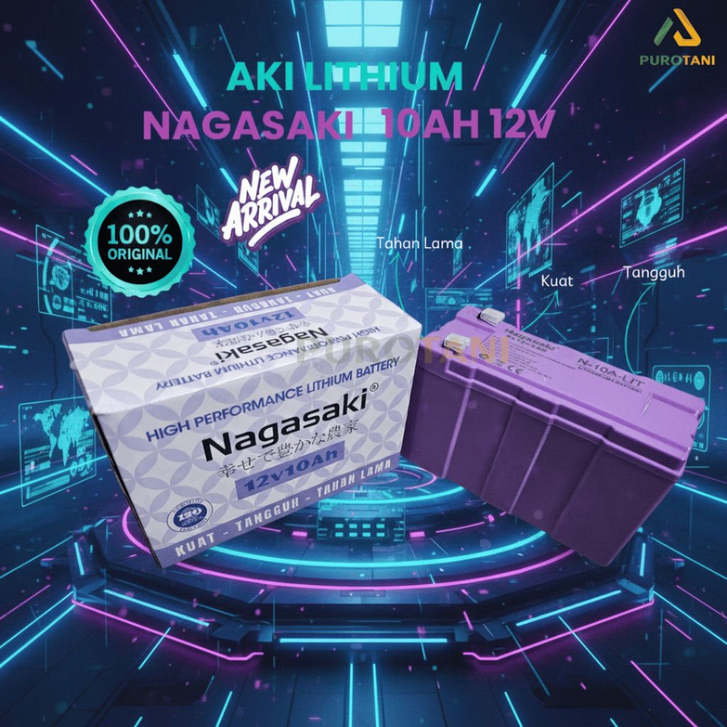 Aki Lithium 12V 10Ah Sprayer Elektrik Nagasaki