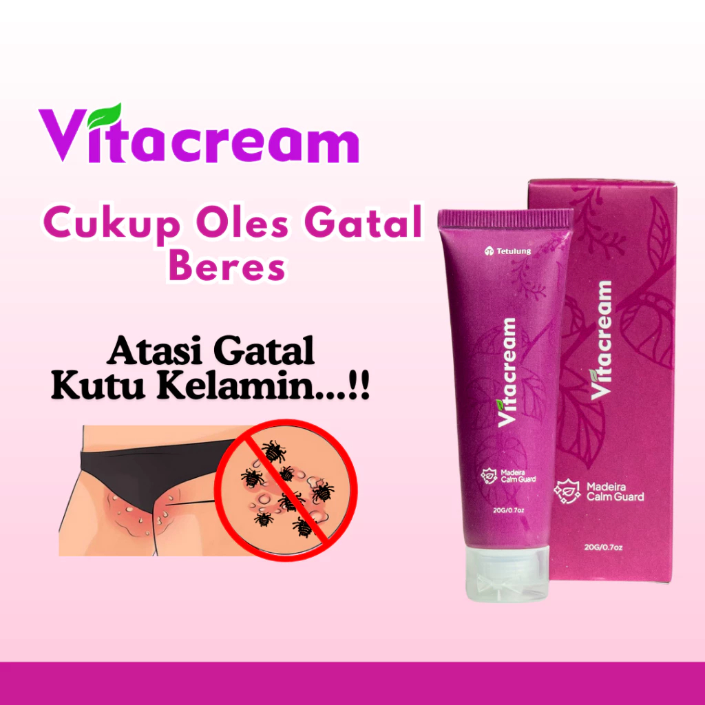 Vitacream - Obat Salep Gatal Scabies Gatal Selangkangan Menahun & Area Lipatan