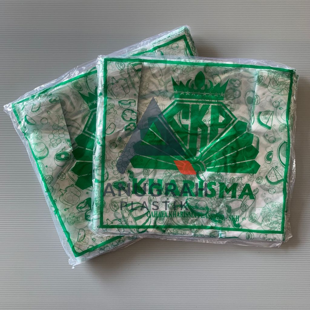 Anugrah Plastik Kantong Plastik Kharisma Motif | Kresek Bening Motif | Kresek Kotak Nasi