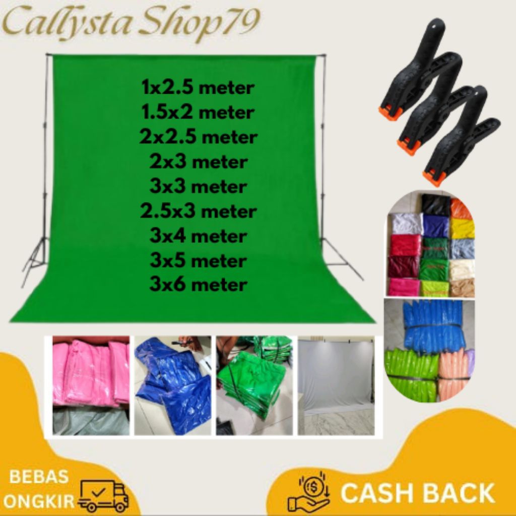PAKET KOMPLIT KAIN BACKGROUND GREENSCREN, BACKGROUND STUDIO, KAIN LATAR BELAKANG STUDIO, BACKGROUND