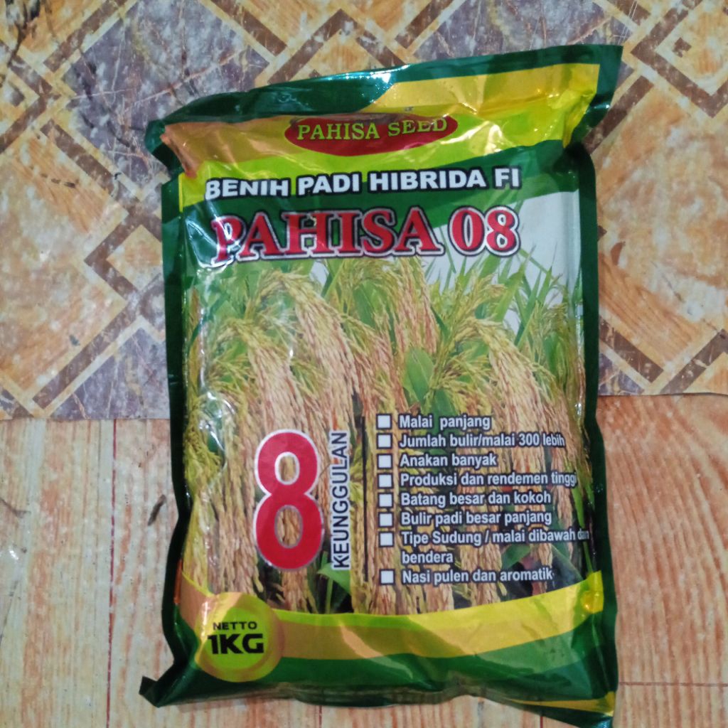 PAHISA 08 Benih Padi Hibrida F1 Kemasan 1 Kg
