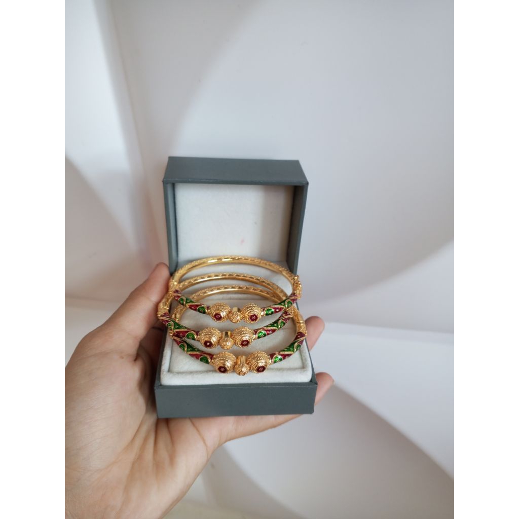 gelang ala dubai lapis emas