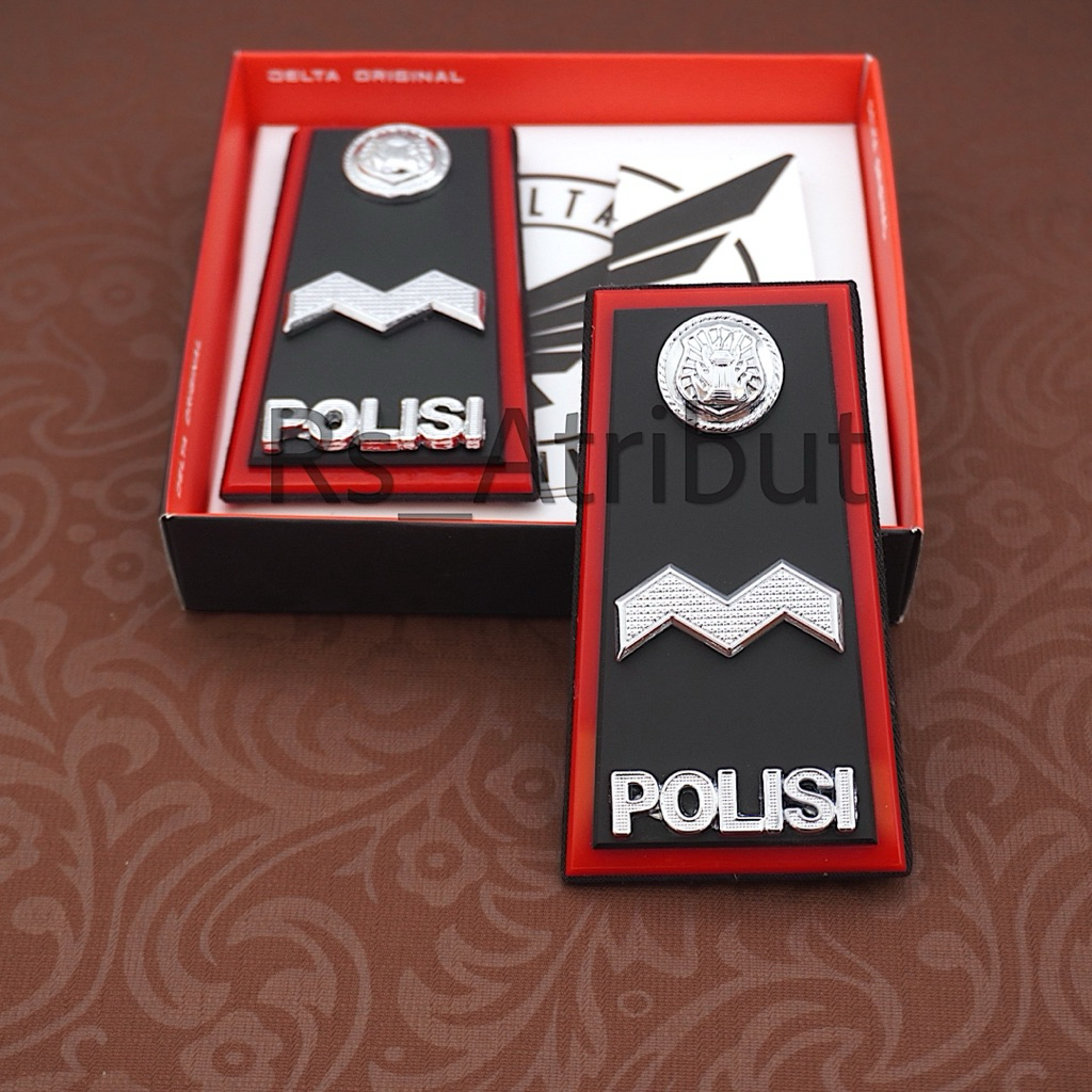 Pangkat Aipda Pdh FullMika / Pangkat Iptu Pdh List Merah / Pangkat Bripka Pdu Merah Polisi Polri Pre