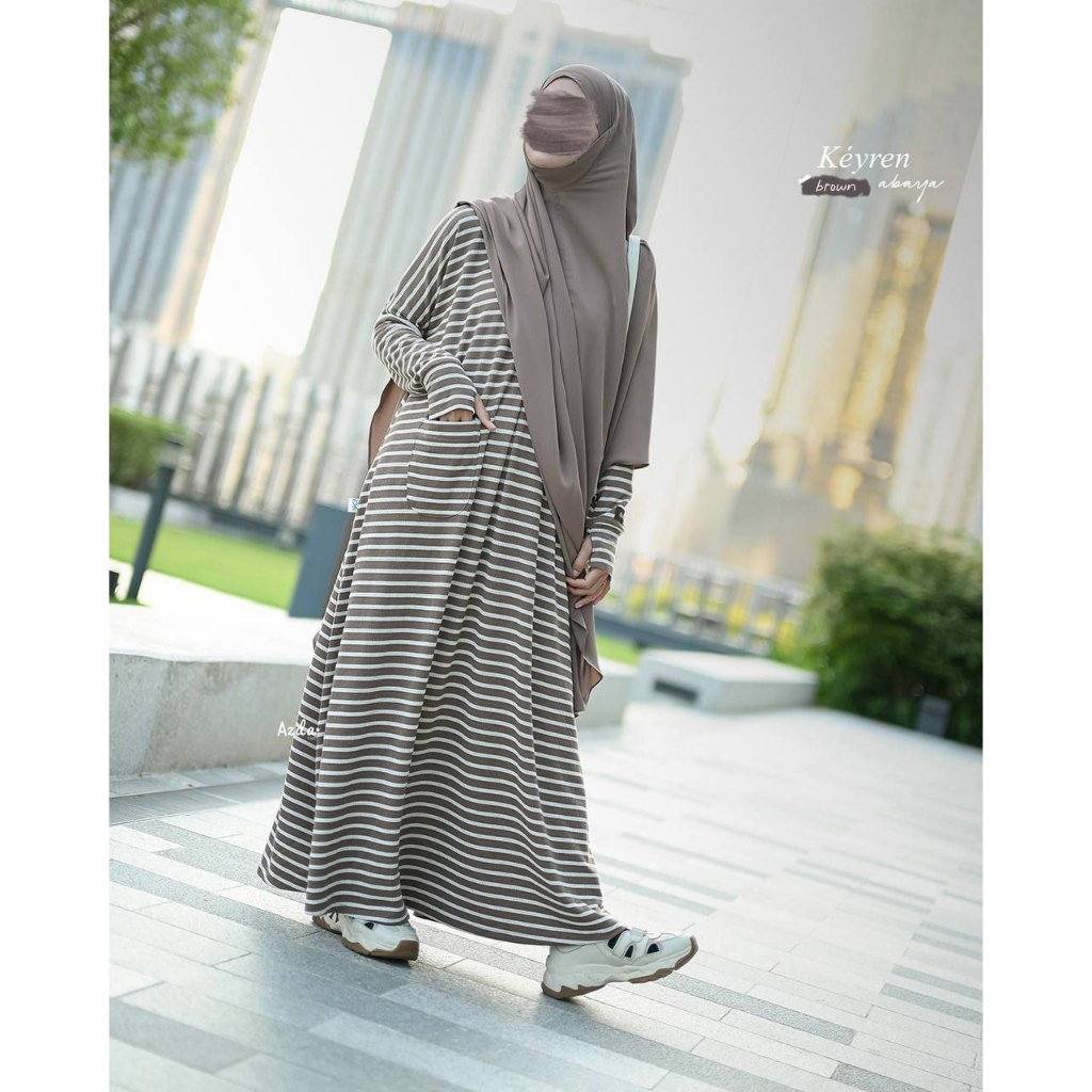 KEYREN ABAYA BY AZDA/ ABAYA STRIPE/ ABAYA GAMIS TERBARU/ ABAYA MOTIF/ ABAYA CANTIK/ABAYA MANIS/ ABAY