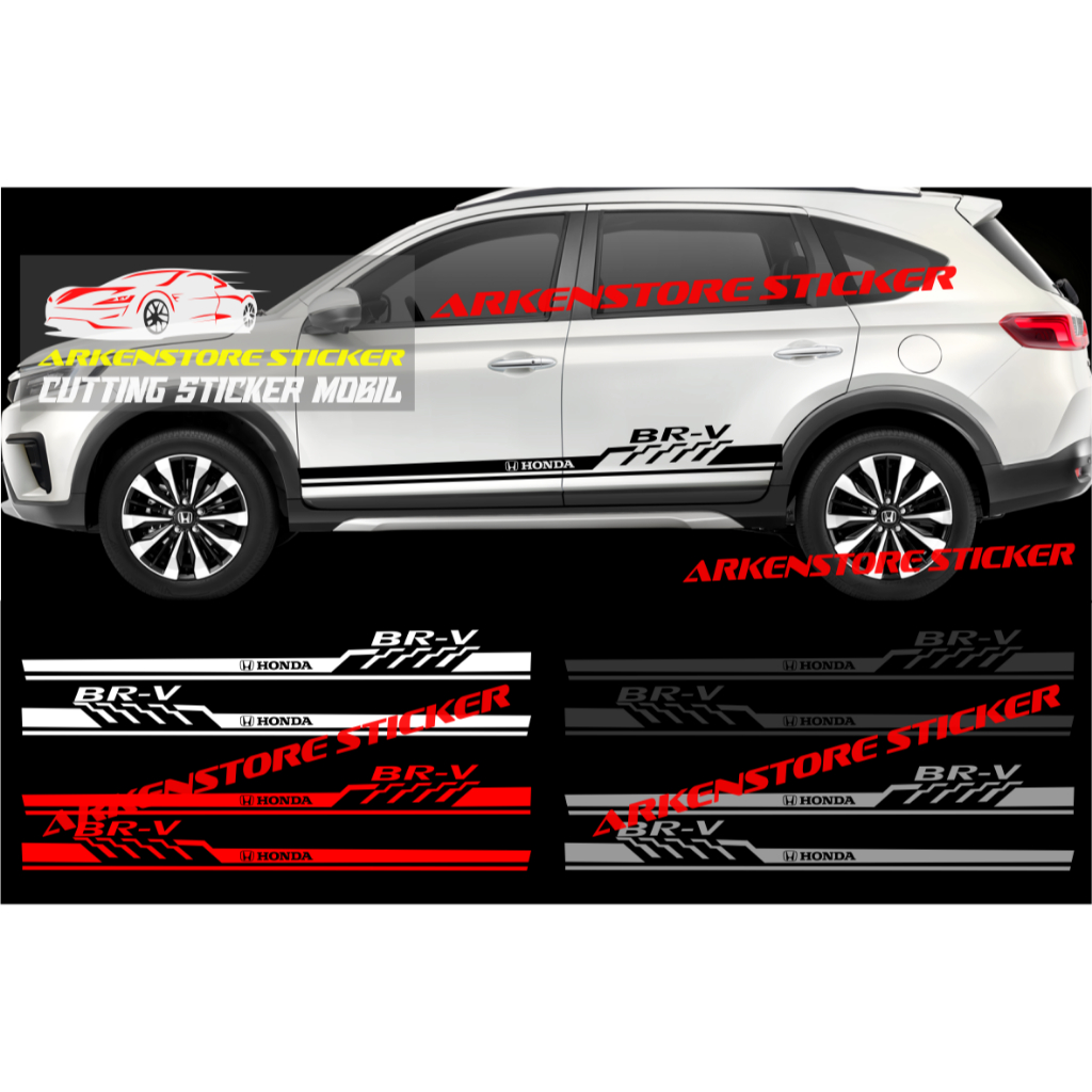 Promo sticker mobil brv cutting sticker stiker mobil honda brv stiker brv