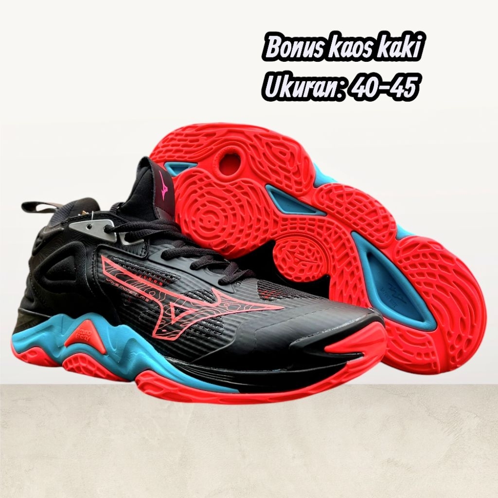 Sepatu Mizuno wave momentum 3 low / sepatu Mizuno wave lightning z6 premium
