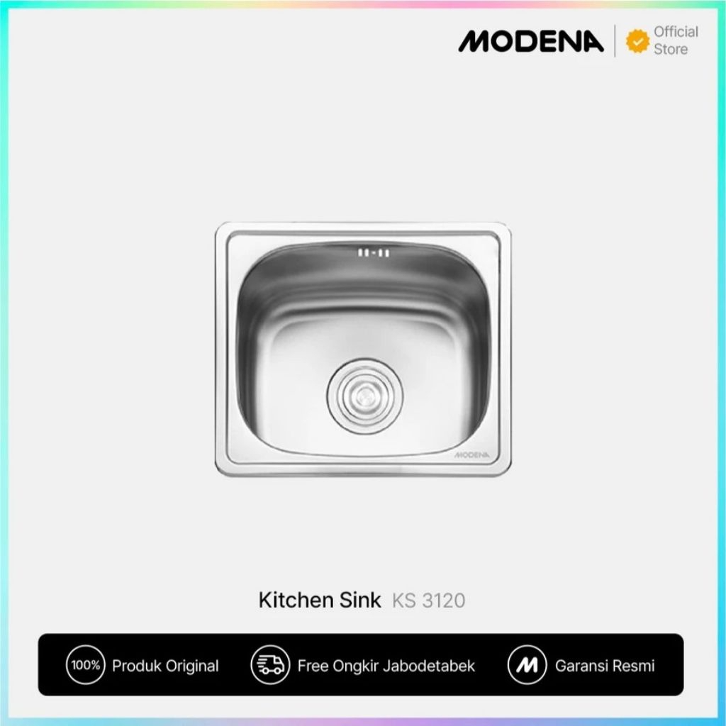 MODENA Kitchen Sink - KS 3120 / Bak Cuci Piring Stainless Steel MODENA KS 3120 / Bak Cuci Piring / K