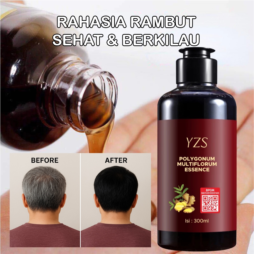 Sampo Shampoo Penumbuh Penghitam Rambut Anti Uban Cepat dan Tebal Pemanjang Rambut Cepat