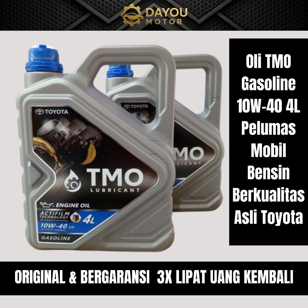 TOYOTA TMO 10W-40 SN 4L | ORIGINAL ENGINE OIL- OLI MOBIL / TMO 10W 40 ORIGINAL TOYOTA