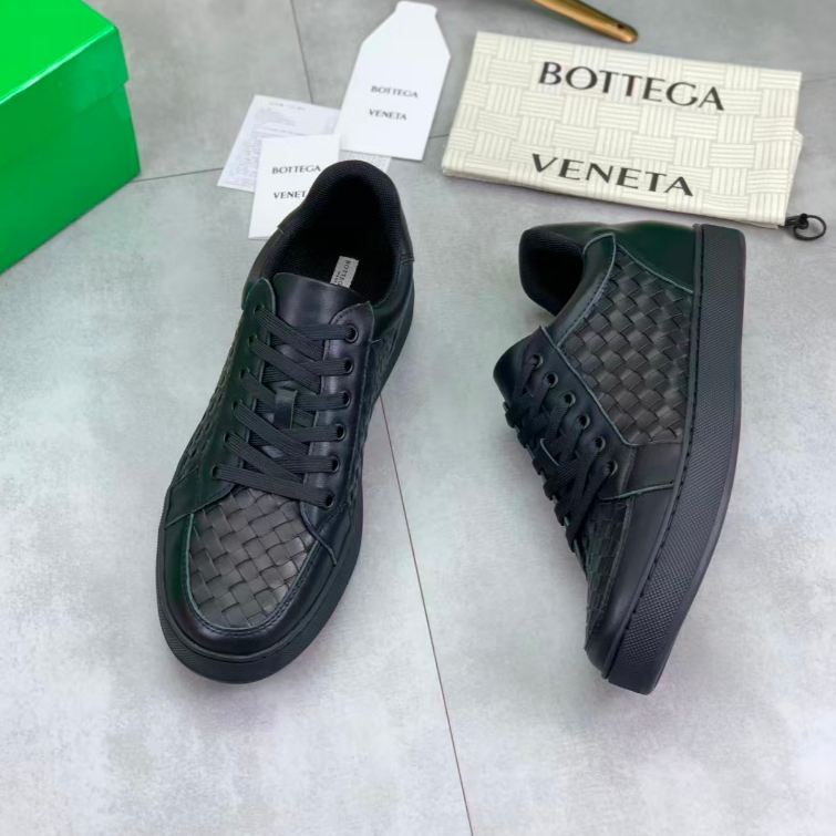 BOTTEGA VENETA high-end men's and women's casual shoes woven cowhide sports shoes flat footed shoes