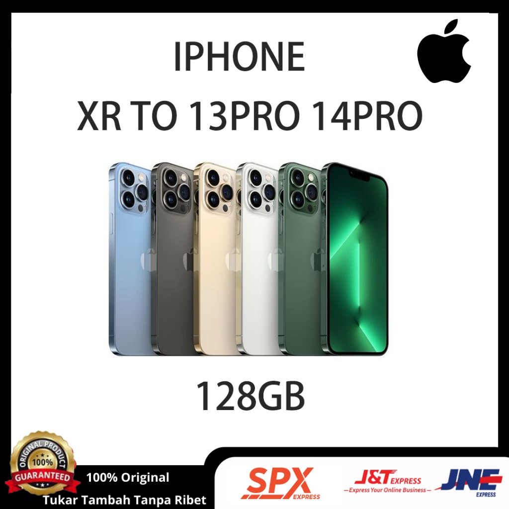 HP IPHONE XR to 13 Pro/XR to 14PRO 128GB BERGARANSI INTERNASIOAL MULUS LIKE NEW
