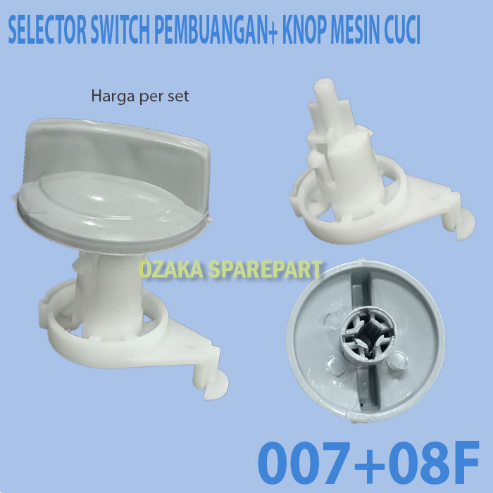 Selector Switch Pembuangan Mesin cuci + Knop mesin cuci pemutar sanken sanyo WWL-08F+KNPE-007