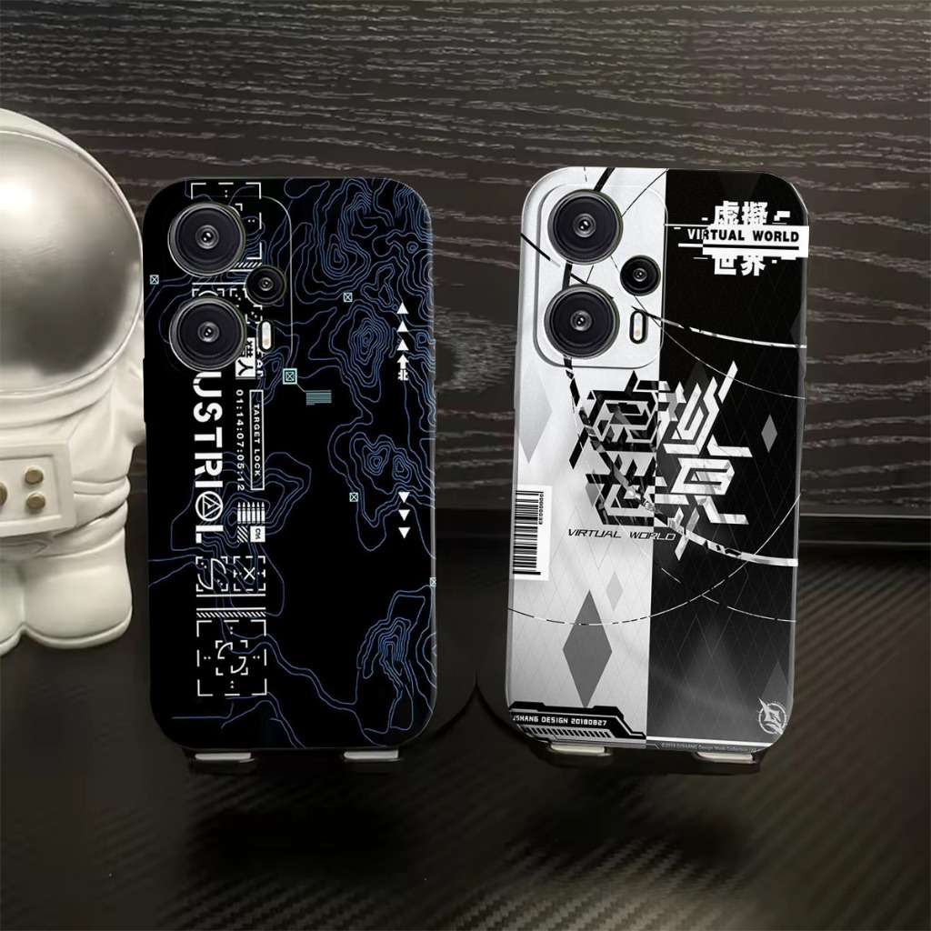 Softcase Poco F5 F4 F3 F1 - Kesing - Abstrak Nir - Procamera - Custom Case - Case Karet