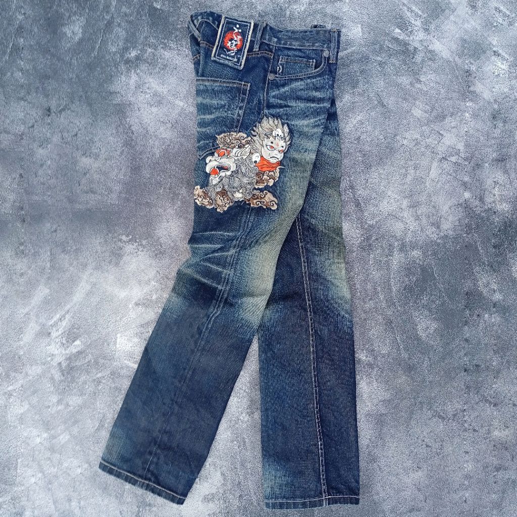 Jeans Nippon Blue Vintage Jizo-Bosatsu