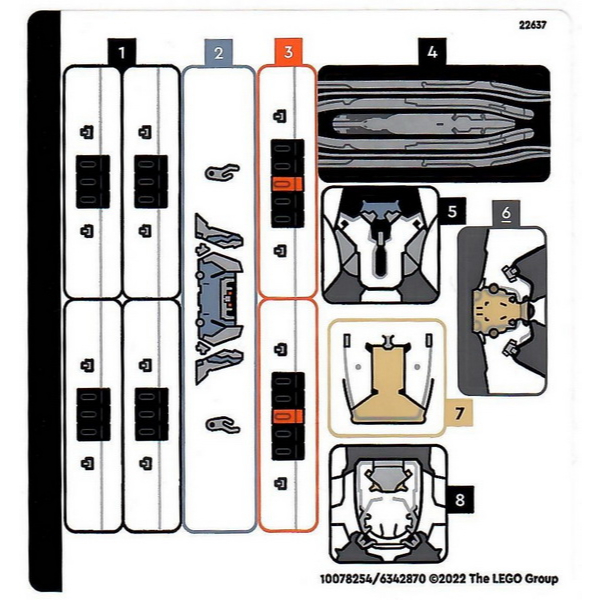 Lego Parts - 76989stk01 - Sticker Sheet for Set 76989 - (10078254/6342870)