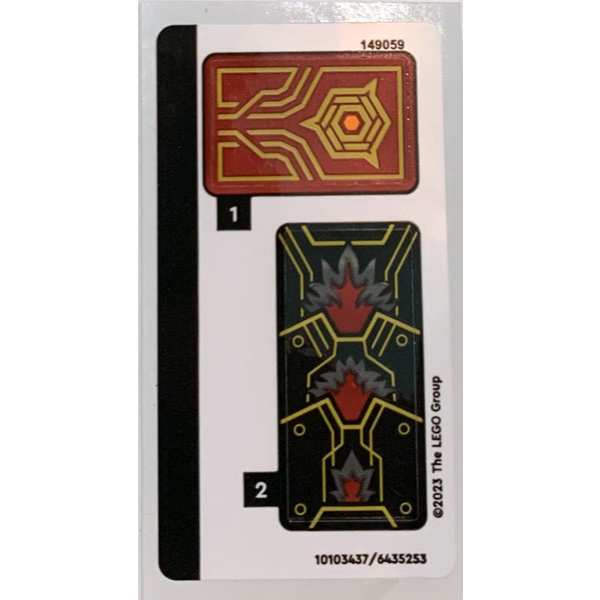 Lego Parts - 71790stk01 - Sticker Sheet for Set 71790 - (10103437/6435253)