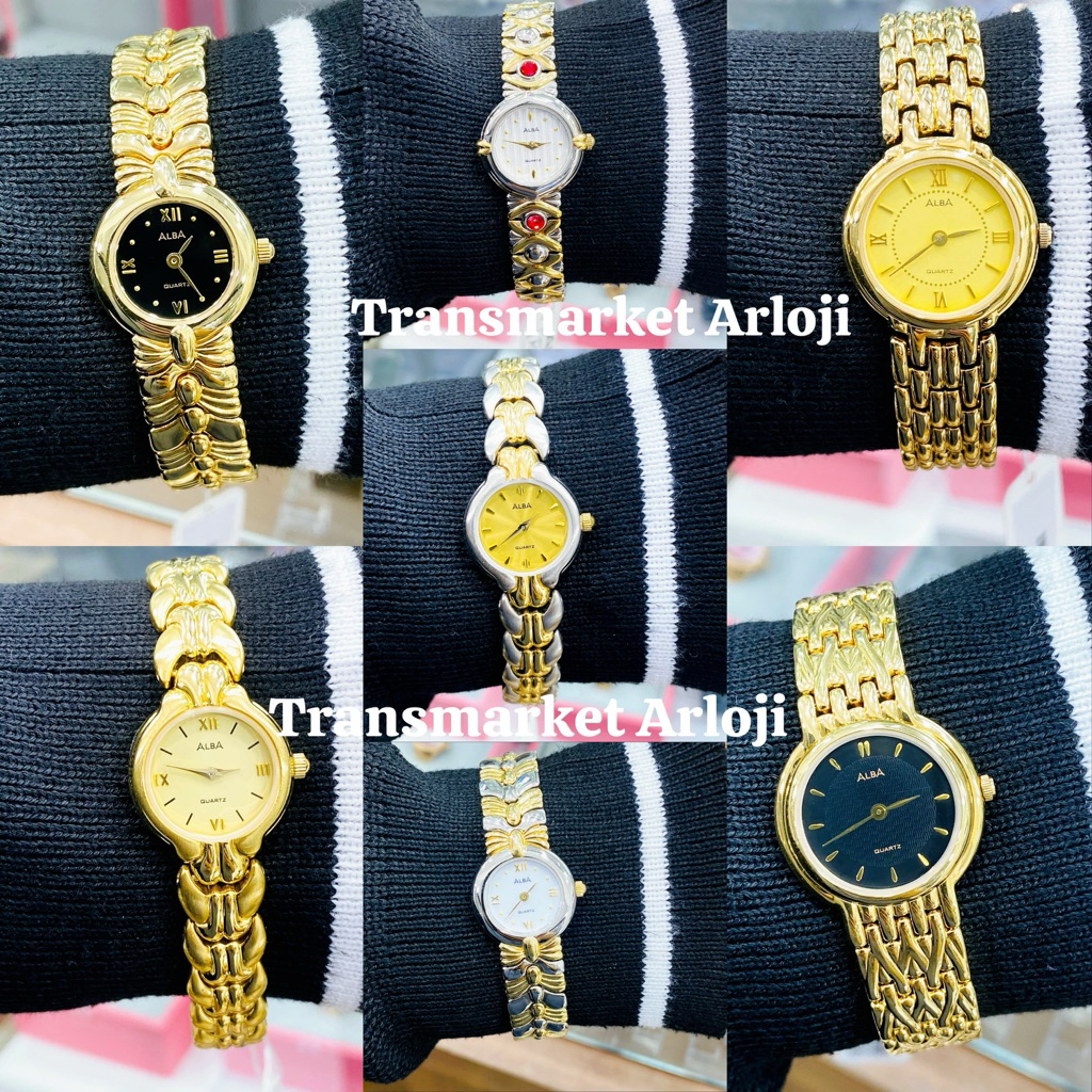 JAM TANGAN WANITA ALBA VINTAGE GOLD TERBARU ORIGINAL