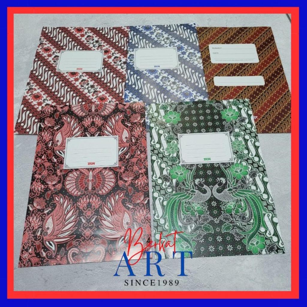 Stopmap Kertas / Map Karton Motif Batik Folio