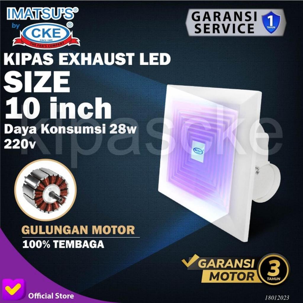 CKE Fan Official - Ceiling Exhaust IMATSU EC-BPT10-15P/IMT 10 Inch Exhaust Plafon Exhaust