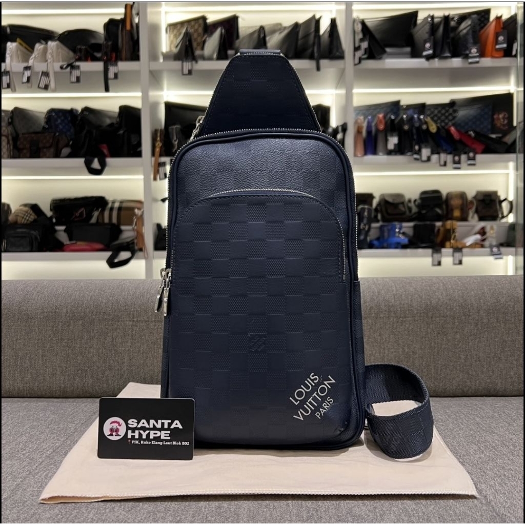 Louis Vuitton Blue Damier Infini Avenue Sling Bag