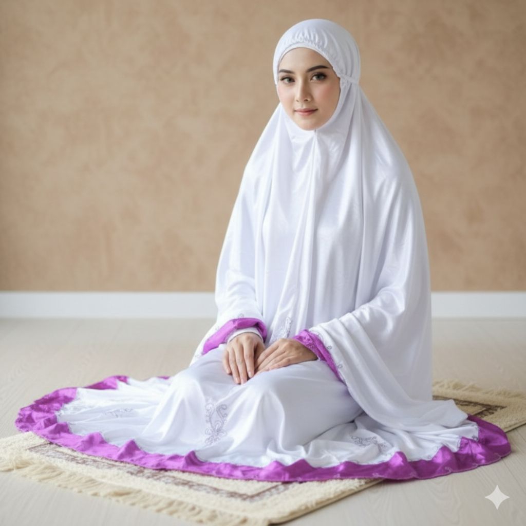 [PRELOVED] Mukena parasut travel tanpa pouch - like new