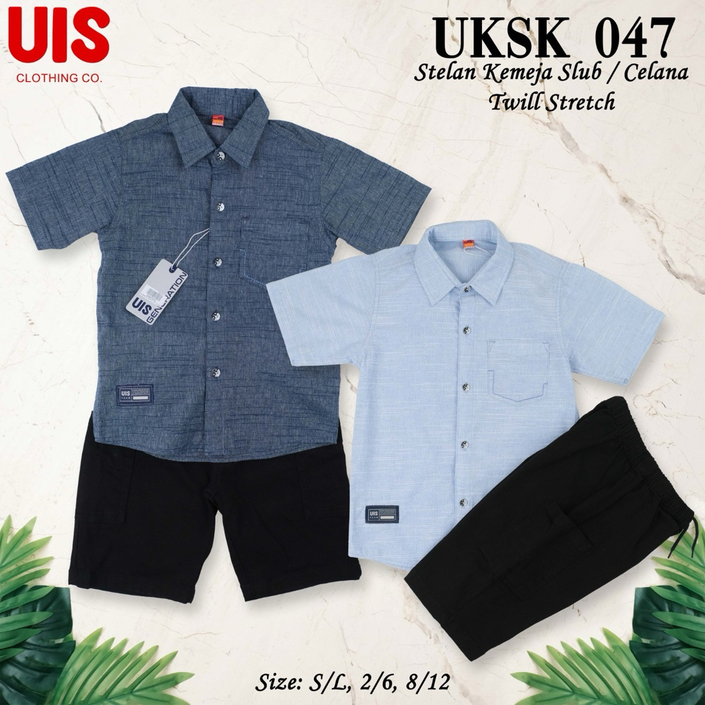 UIS Kemeja set anak laki-laki 2in1