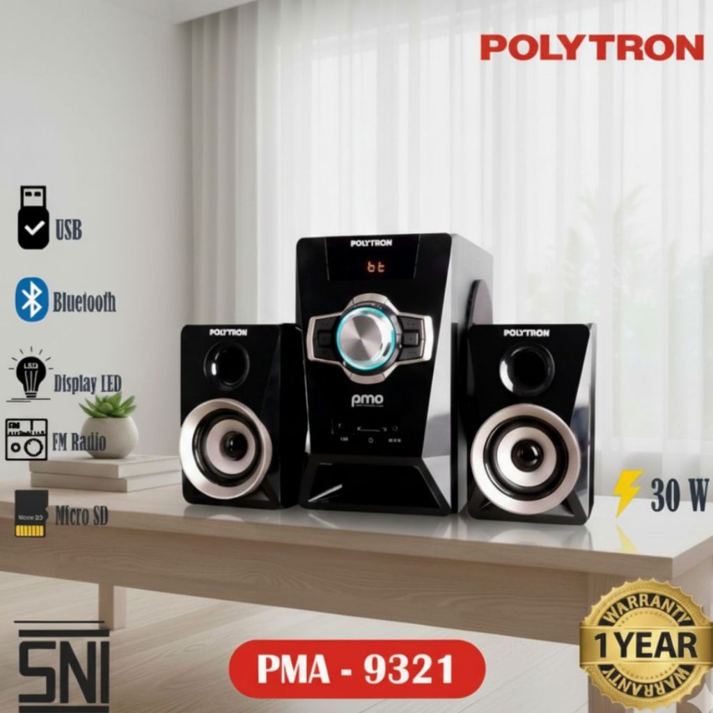 Speaker Aktif Polytron PMA 9321 Bluetooth Super Bass