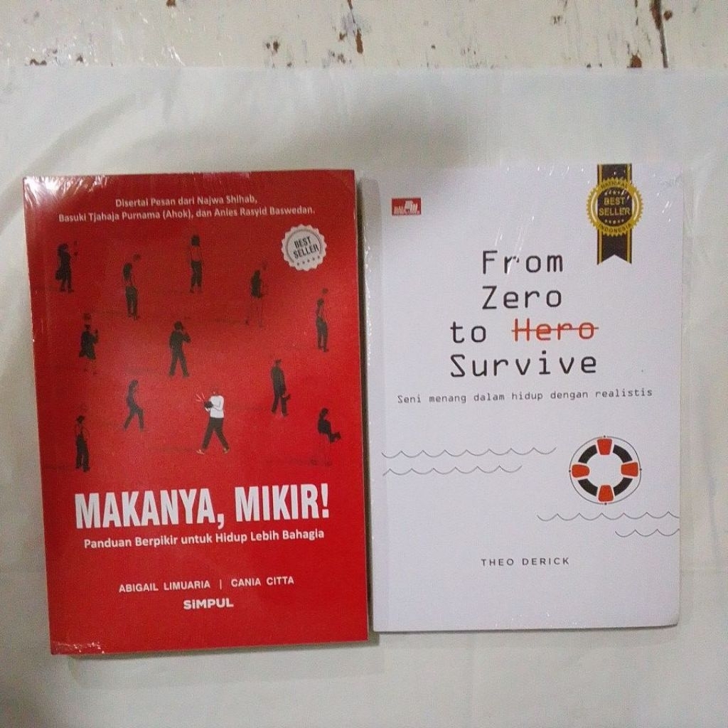 PAKET 2 BUKU -MAKA MIKIR & FROM ZERO TO SURVIVE