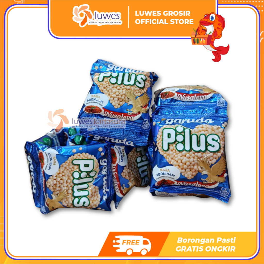 [GROSIR] Garuda Pilus Snack Rasa Abon Satu Pack Isi 20 Pcs Murah