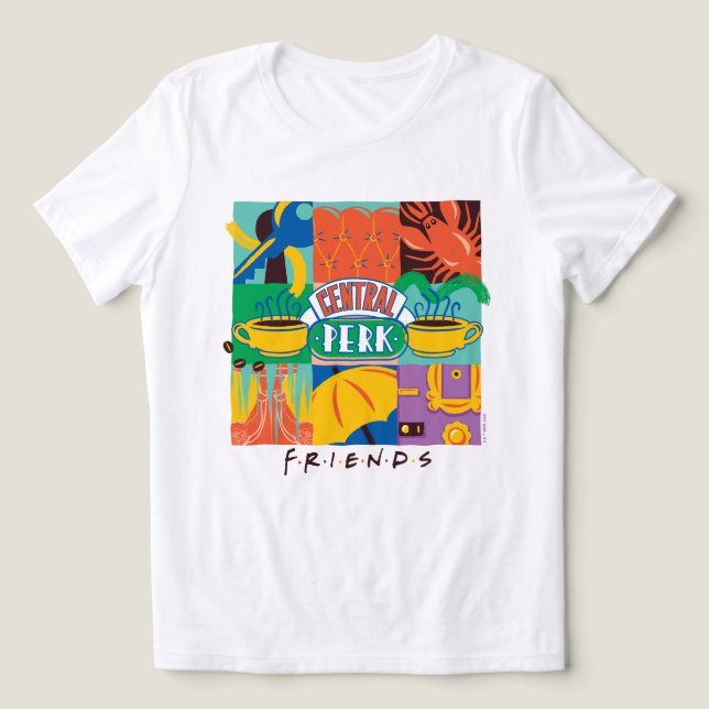 Kaos FRIENDS Central Perk Vibrant Graphic T-Shirt