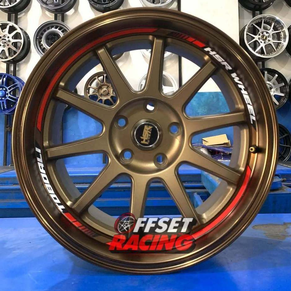 Velg Racing R17 Mobil Innova HRV Xpander Camry Velg Mobil HSR TOBOALI Ring 17 Lebar 8,5