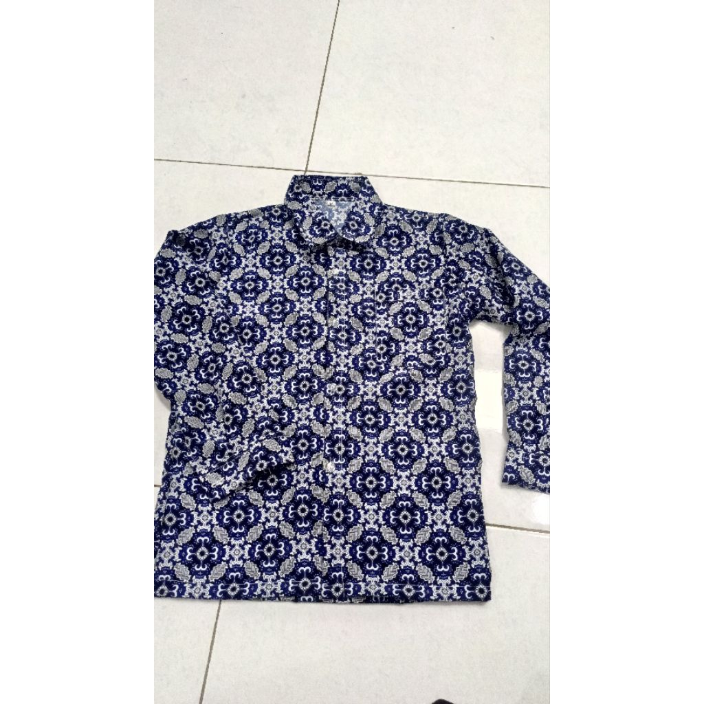 Seragam Batik Motif Nusa Biru & Biru Muda