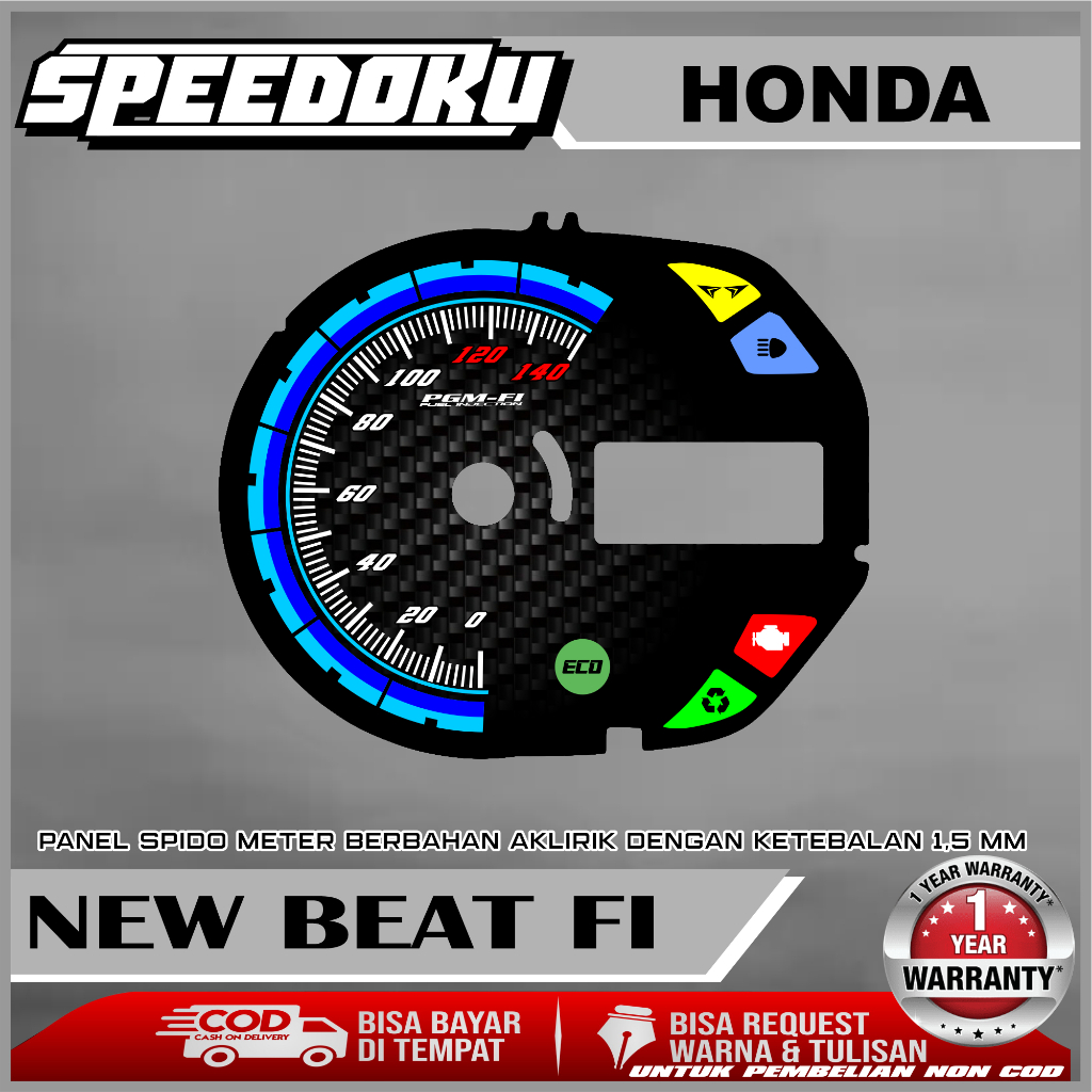 PAPAN SPEEDOMETER CUSTOM NEW BEAT FI