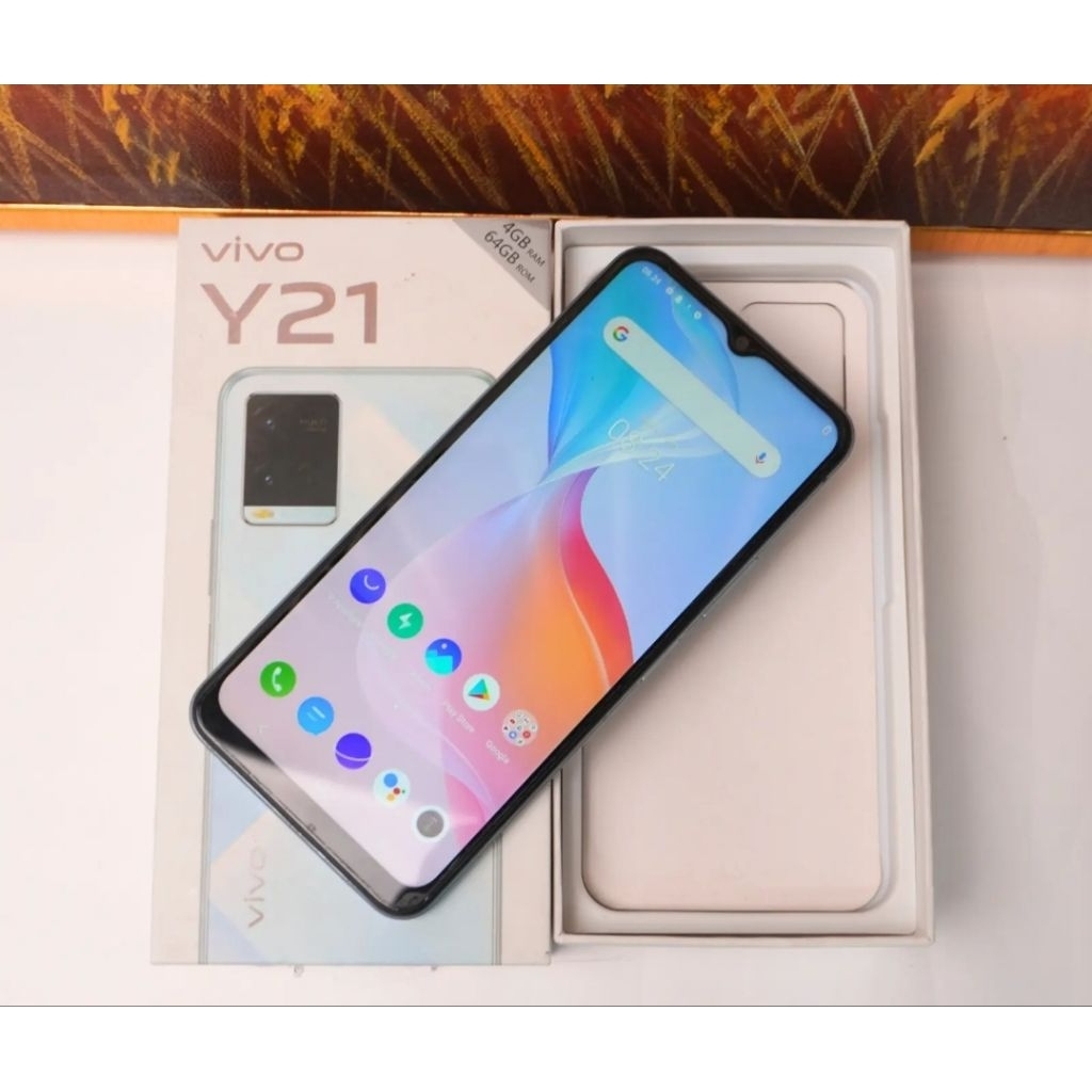 Termurah VIVO Y21 RAM 4/64GB EX RESMI SECOND FULLSET NO MINUS