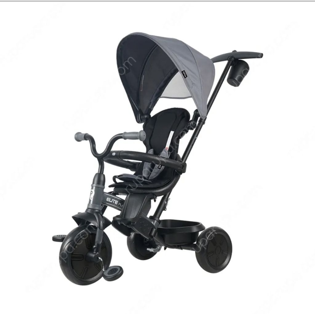 Qplay Elite Platinum Sepeda Trike - Abu-abu Tua