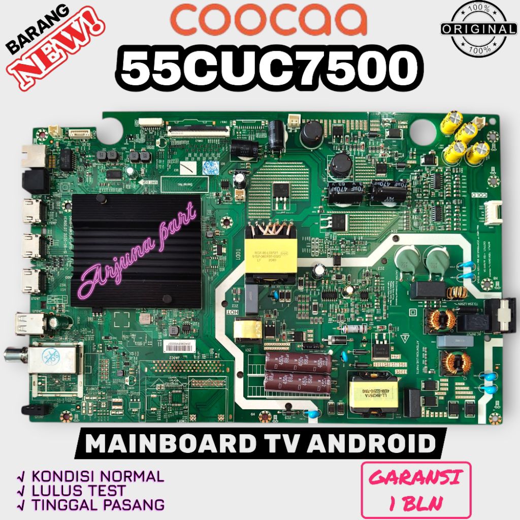 MB TV COOCAA 55CUC7500 / MAINBOARD TV COOCAA 55CUC7500 / MODUL TV COOCAA 55CUC7500 / MESIN TV COOCAA