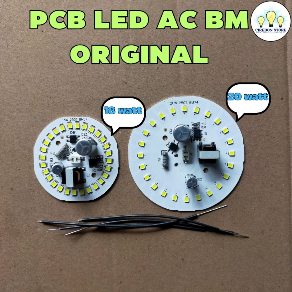 PCB LED AC BM ORIGINAL 18 20 WATT / MESIN LAMPU LED