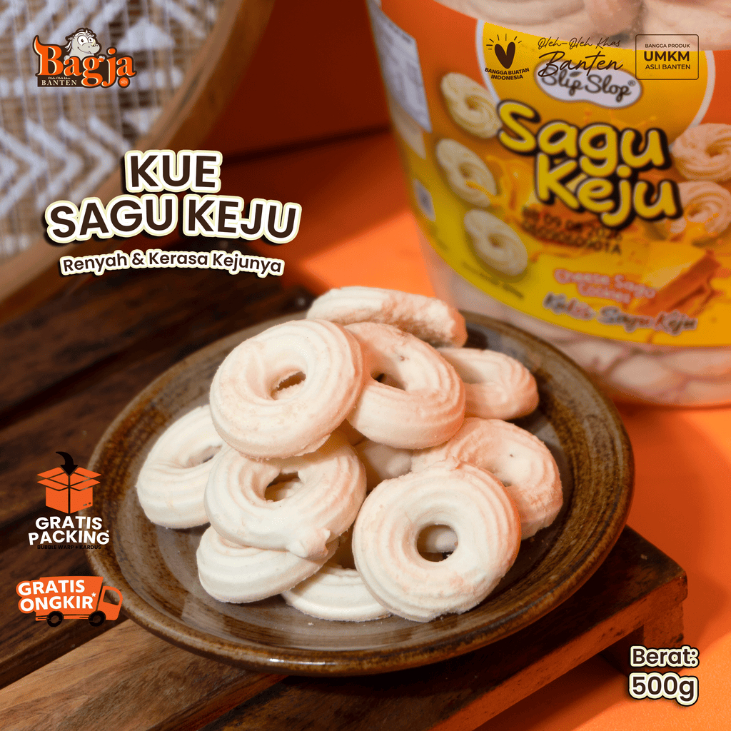 Kue Sagu Keju Renyah Toples