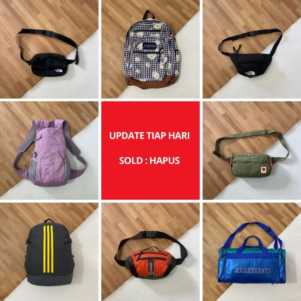 TAS RANSEL / TAS SELEMPANG / WAISTBAG (UPDATE)