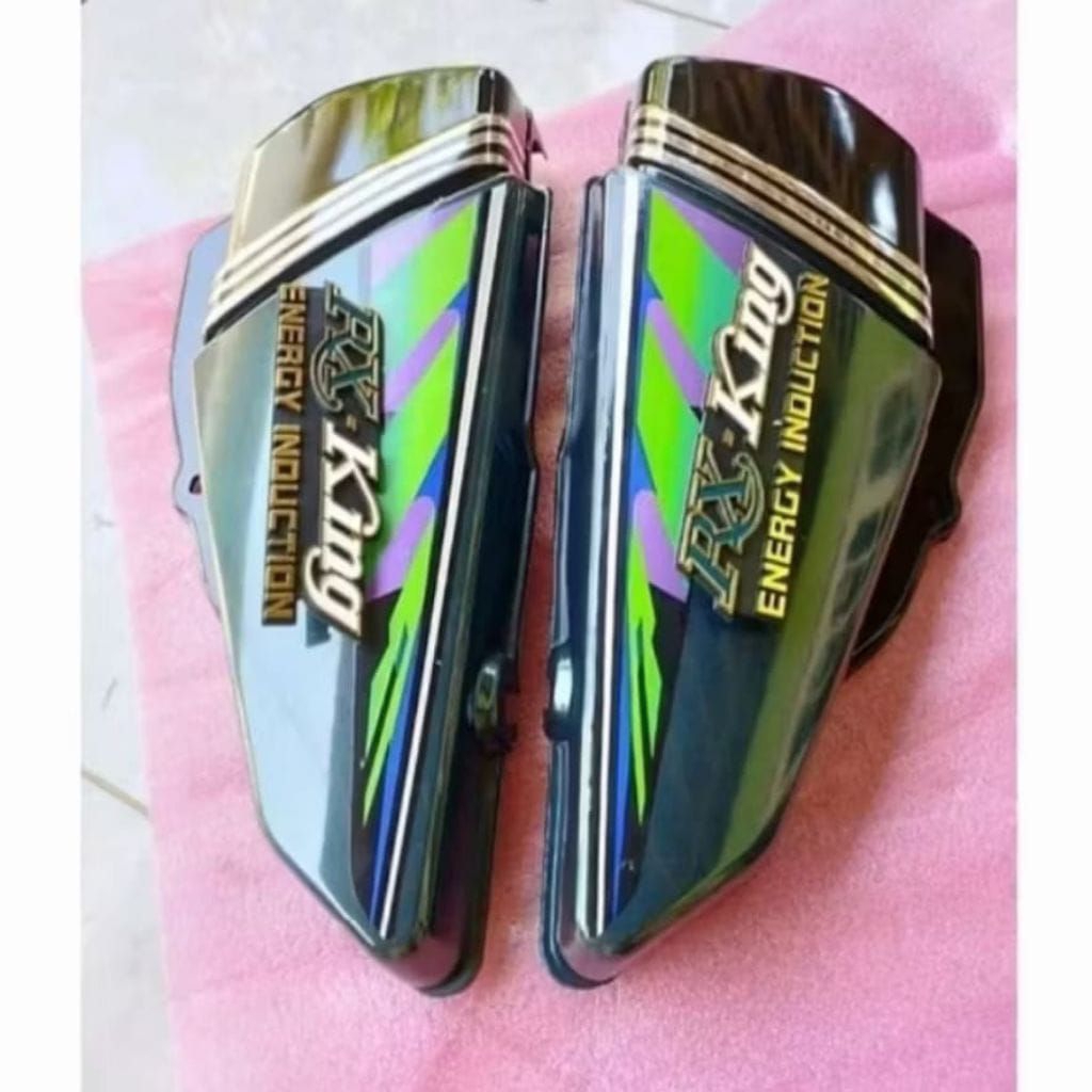COVER BOK AKI RX KING 1997 HIJAU LIS CRUM SET EMBLEM BOK AKI RX KING BERKUALITAS