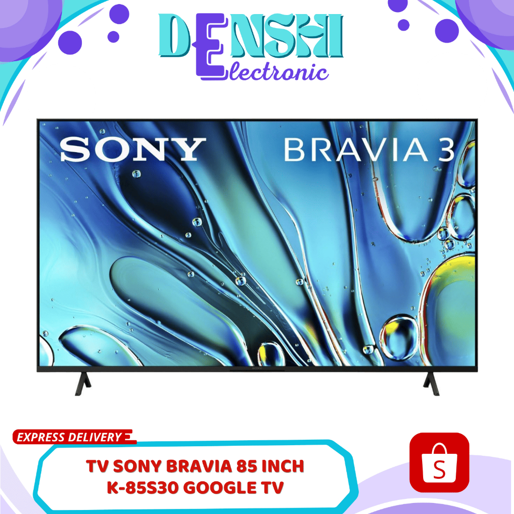 TV SONY BRAVIA 85 INCH GOOGLE TV K-85S30 4K UHD HDR 10+ / SONY BRAVIA 85S30 GOOGLE TV