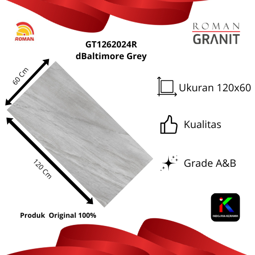 Roman Granit GT1262024R Kw 2 Ukuran 120x60 Cm