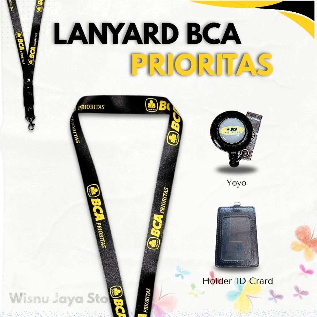 LANYARD TALI ID CARD BCA PRIORITAS TERBARU | LANYARD BCA PRIORITAS GROSIR TERMURAH & BERKUALITAS