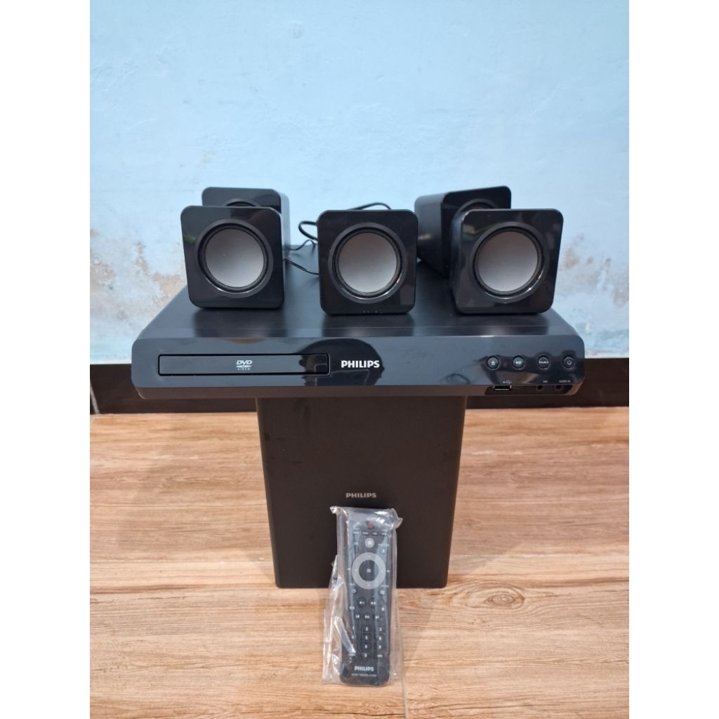 home theater philips HTD3510 5.1 fullset mulus