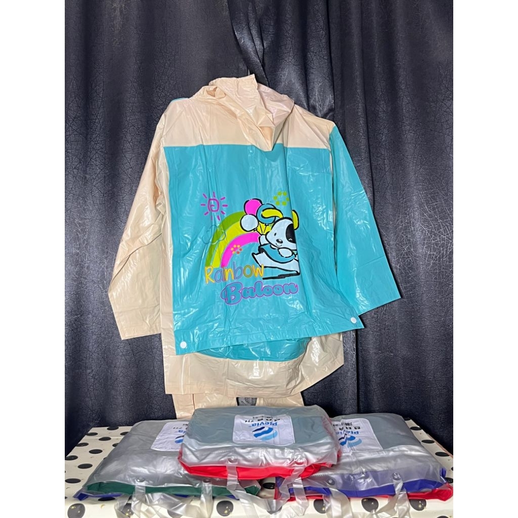 Jas Hujan Anak Setelan Perempuan Backpack Elmondo