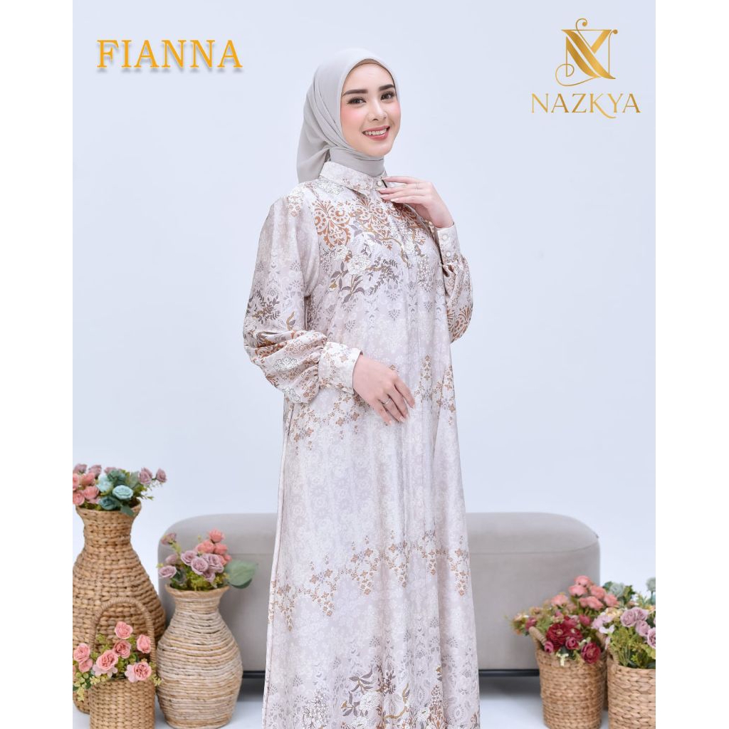 {NAZKYA} FIANNA DRESS PREMIUM ORI NAZKYA/BEST SELLER