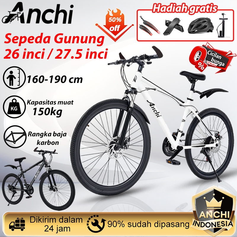 Anchi   Ready stock  Sepeda gunung 26 inci sepeda gunung murah 2.0 frame alloy sepeda gunung polygon